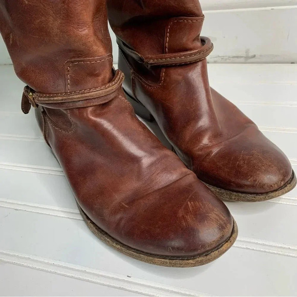 Frye Melissa Seam Tall Leather Boots - Picture 8 of 12